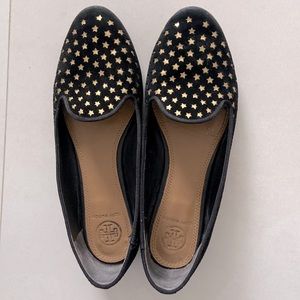 Tory Burch Olymbia Suede Star Embellished Flat